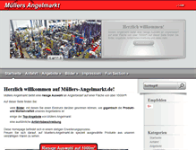 Tablet Screenshot of muellers-angelmarkt.de